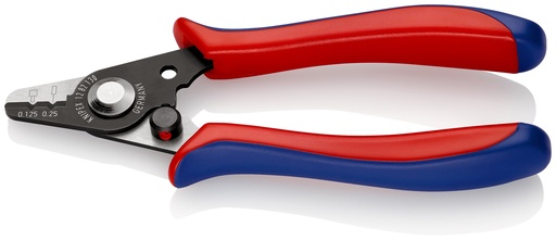 [NS-KN1282130SB] KNIPEX 12 82 130 SB ALICATE PELACABLES PARA CABLES DE FIBRA ÓPTICA CON FUNDAS DE PLÁSTICO BARNIZADOS 130 MM