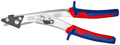[NS-KN9055280] KNIPEX 90 55 280 CIZALLA PARA CHAPA CON MANGOS MULTICOMPONENTES NIQUELADO 280 MM