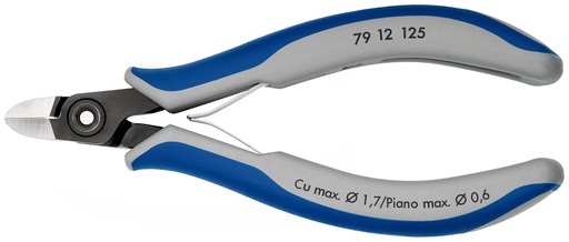 [NS-KN7912125] KNIPEX 79 12 125 ALICATES DE PRECISIÓN DE CORTE DIAGONAL PARA ELECTRÓNICA CON MANGOS MULTICOMPONENTES BARNIZADOS 125 MM