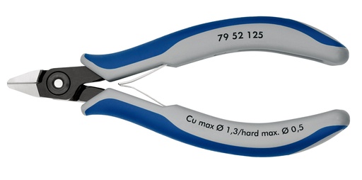 [NS-KN7952125] KNIPEX 79 52 125 ALICATES DE PRECISIÓN DE CORTE DIAGONAL PARA ELECTRÓNICA CON MANGOS MULTICOMPONENTES BARNIZADOS 125 MM