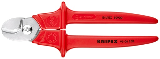 [NS-KN9506230SB] KNIPEX 95 06 230 SB TIJERAS CORTACABLES MANGOS CON REVESTIMIENTO DE PLÁSTICO AISLADOS, CON REVESTIMIENTO DE PLÁSTICO, SEGÚN NORMA VDE 230 MM