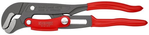 [NS-KN8361010] KNIPEX 83 61 010 LLAVE PARA TUBOS EN FORMA DE S CON AJUSTE RÁPIDO RECUBIERTOS DE PLÁSTICO RECUBIERTO DE PINTURA PULVERIZADA, GRIS 330 MM
