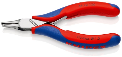 [NS-KN6472120] KNIPEX 64 72 120 ALICATE DE CORTE FRONTAL PARA ELECTRÓNICA CON MANGOS MULTICOMPONENTES 120 MM
