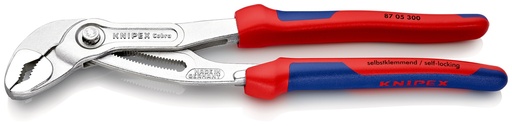 [NS-KN8705300] KNIPEX 87 05 300 COBRA® TENAZILLAS PICO LORO CON MANGOS MULTICOMPONENTES CROMADO 300 MM