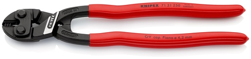 [NS-KN7131250SB] KNIPEX 71 31 250 SB COBOLT® XL CORTABULONES COMPACTO RECUBIERTOS DE PLÁSTICO NEGRO ATRAMENTADO 250 MM