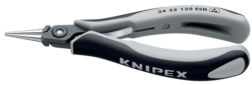 [NS-KN3432130ESD] KNIPEX 34 32 130 ESD ALICATE DE PRECISIÓN DE MONTAJE PARA ELECTRÓNICA ESD CON MANGOS MULTICOMPONENTES BARNIZADOS 130 MM