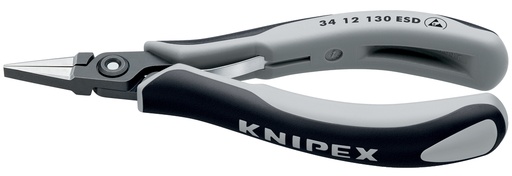 [NS-KN3412130ESD] KNIPEX 34 12 130 ESD ALICATE DE PRECISIÓN DE MONTAJE PARA ELECTRÓNICA ESD CON MANGOS MULTICOMPONENTES BARNIZADOS 130 MM