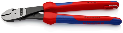 [NS-KN7422250T] KNIPEX 74 22 250 T ALICATES DE CORTE DIAGONAL DE FUERZA CON FUNDAS MULTICOMPONENTES, CON ANILLA DE FIJACIÓN INTEGRADA PARA COLOCAR UN DISPOSITIVO DE PROTECCIÓN ANTICAÍDAS NEGRO ATRAMENTADO 250 MM