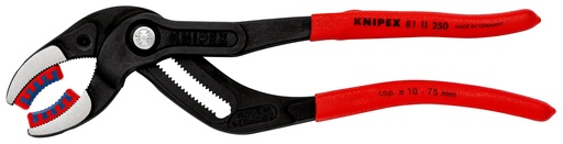 [NS-KN8111250] KNIPEX 81 11 250 TENAZA PARA TUBERÍAS Y RACORES MANGOS PLASTICOS POR INMERSIÓN ANTIDESLIZANTES NEGRO ATRAMENTADO 250 MM