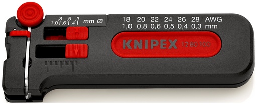 [NS-KN1280100SB] KNIPEX 12 80 100 SB MINI PELACABLES  100 MM