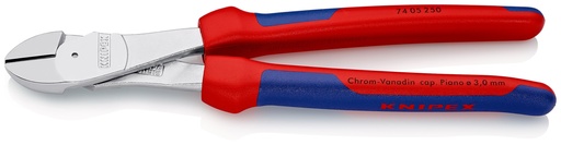 [NS-KN7405250] KNIPEX 74 05 250 ALICATES DE CORTE DIAGONAL DE FUERZA CON MANGOS MULTICOMPONENTES CROMADO 250 MM