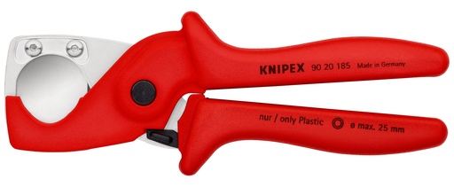 [NS-KN9020185SB] KNIPEX 90 20 185 SB PLASTICUT® CORTATUBOS PARA TUBOS FLEXIBLES Y DE PROTECCIÓN DE PLÁSTICO REFORZADO CON FIBRA DE VIDRIO 185 MM