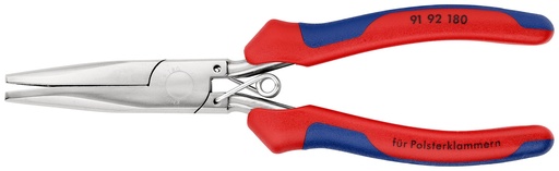 [NS-KN9192180] KNIPEX 91 92 180 ALICATES PARA GRAPAS DE TAPICERÍA CON MANGOS MULTICOMPONENTES PULIDO ESPEJO 185 MM
