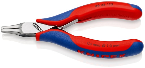 [NS-KN3632125] KNIPEX 36 32 125 ALICATE DE MONTAJE PARA ELECTRÓNICA CON MANGOS MULTICOMPONENTES 125 MM