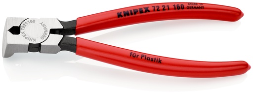 [NS-KN7221160] KNIPEX 72 21 160 ALICATES DE CORTE DIAGONAL PARA PLÁSTICOS RECUBIERTOS DE PLÁSTICO 160 MM