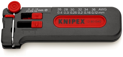[NS-KN1280040SB] KNIPEX 12 80 040 SB MINI PELACABLES  100 MM