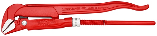 [NS-KN8320010] KNIPEX 83 20 010 LLAVE PARA TUBOS A 45° RECUBIERTO DE PINTURA PULVERIZADA, ROJO 320 MM