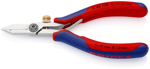 [NS-KN1182130] KNIPEX 11 82 130 TIJERA PELACABLES PARA ELECTRÓNICA CON MANGOS MULTICOMPONENTES 140 MM