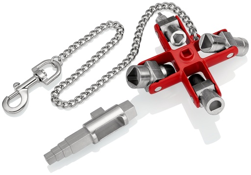 [NS-KN001106V01] KNIPEX 00 11 06 V01 LLAVE UNIVERSAL "CONSTRUCCIÓN" PARA ARMARIOS Y SISTEMAS DE PASO ESTÁNDAR 96 MM