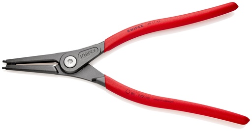 [NS-KN4911A4SB] KNIPEX 49 11 A4 SB ALICATE DE PRECISIÓN PARA ARANDELAS PARA ARANDELAS EXTERIORES DE EJES MANGOS PLASTICOS POR INMERSIÓN ANTIDESLIZANTES GRIS ATRAMENTADO 320 MM