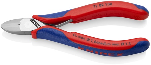 [NS-KN7782130] KNIPEX 77 82 130 ALICATES DE CORTE DIAGONAL PARA ELECTRÓNICA ESD CON ARTICULACIÓN MACHIHEMBRADA CON MANGOS MULTICOMPONENTES 130 MM