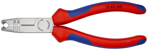 [NS-KN1342165] KNIPEX 13 42 165 PELACABLES MULTIFUNCIONAL CON MANGOS MULTICOMPONENTES NEGRO ATRAMENTADO 165 MM