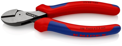 [NS-KN7302160SB] KNIPEX 73 02 160 SB X-CUT® ALICATE DE CORTE DIAGONAL COMPACTO GRAN EFECTO PALANCA CON MANGOS MULTICOMPONENTES NEGRO ATRAMENTADO 160 MM