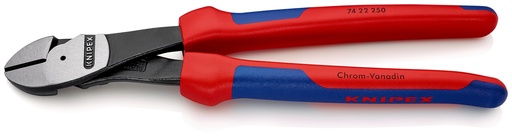 [NS-KN7422250] KNIPEX 74 22 250 ALICATES DE CORTE DIAGONAL DE FUERZA CON MANGOS MULTICOMPONENTES NEGRO ATRAMENTADO 250 MM
