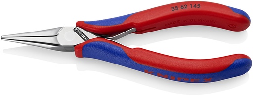 [NS-KN3562145SB] KNIPEX 35 62 145 SB ALICATE DE MONTAJE PARA ELECTRÓNICA CON MANGOS MULTICOMPONENTES PULIDO ESPEJO 145 MM