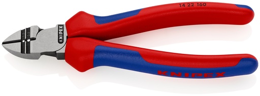 [NS-KN1422160SB] KNIPEX 14 22 160 SB ALICATES DE CORTE DIAGONAL CON FUNCIÓN DE PELACABLES CON MANGOS MULTICOMPONENTES NEGRO ATRAMENTADO 160 MM