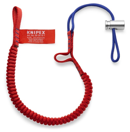 [NS-KN005010TBK] KNIPEX 00 50 10 T BK CUERDA DE RETENCIÓN  900 MM