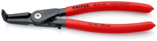 [NS-KN4841J31] KNIPEX 48 41 J31 ALICATE DE PRECISIÓN PARA ARANDELAS PARA ARANDELAS INTERIORES EN TALADROS MANGOS PLASTICOS POR INMERSIÓN ANTIDESLIZANTES GRIS ATRAMENTADO 210 MM