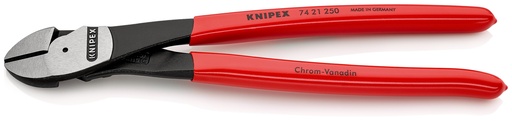 [NS-KN7421250] KNIPEX 74 21 250 ALICATES DE CORTE DIAGONAL DE FUERZA RECUBIERTOS DE PLÁSTICO NEGRO ATRAMENTADO 250 MM