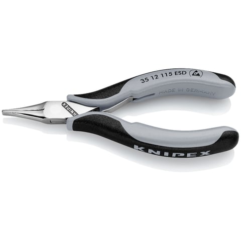 [NS-KN3512115ESD] KNIPEX 35 12 115 ESD ALICATE DE MONTAJE PARA ELECTRÓNICA ESD CON ARTICULACIÓN MACHIHEMBRADA CON MANGOS MULTICOMPONENTES 115 MM
