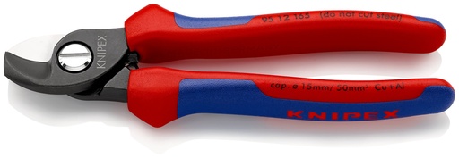 [NS-KN9512165SB] KNIPEX 95 12 165 SB TIJERAS CORTACABLES CON MANGOS MULTICOMPONENTES BARNIZADOS 165 MM