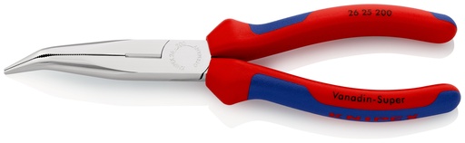 [NS-KN2625200] KNIPEX 26 25 200 ALICATE DE MONTAJE (ALICATE DE BOCA CIGÜEÑA) CON MANGOS MULTICOMPONENTES CROMADO 200 MM