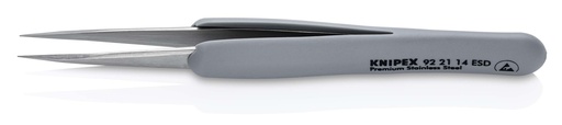 [NS-KN922114ESD] KNIPEX 92 21 14 ESD PINZA DE PRECISIÓN CON MANGOS ESD DE GOMA  130 MM