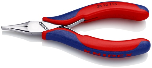 [NS-KN3512115] KNIPEX 35 12 115 ALICATE DE MONTAJE PARA ELECTRÓNICA CON ARTICULACIÓN MACHIHEMBRADA CON MANGOS MULTICOMPONENTES 115 MM