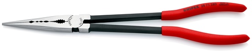 [NS-KN2871280] KNIPEX 28 71 280 ALICATE DE MONTAJE DE BOCAS LARGAS CON PERFILES TRANSVERSALES RECUBIERTOS DE PLÁSTICO NEGRO ATRAMENTADO 280 MM