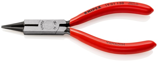[NS-KN1901130] KNIPEX 19 01 130 ALICATE DE BOCA REDONDA CON FILOS DE CORTE (ALICATE PARA JOYERÍA) RECUBIERTOS DE PLÁSTICO NEGRO ATRAMENTADO 130 MM