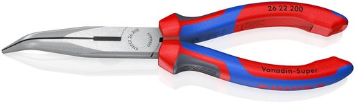[NS-KN2622200SB] KNIPEX 26 22 200 SB ALICATE DE MONTAJE (ALICATE DE BOCA CIGÜEÑA) CON MANGOS CONFORT NEGRO ATRAMENTADO 200 MM