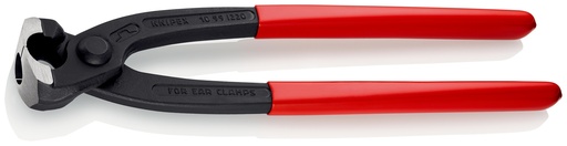 [NS-KN1099I220] KNIPEX 10 99 I220 ALICATE PARA ABRAZADERAS DE OREJA RECUBIERTOS DE PLÁSTICO NEGRO ATRAMENTADO 220 MM