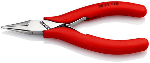 [NS-KN3521115] KNIPEX 35 21 115 ALICATE DE MONTAJE PARA ELECTRÓNICA CON ARTICULACIÓN MACHIHEMBRADA CON FUNDAS DE PLÁSTICO ANTIDESLIZANTES 115 MM