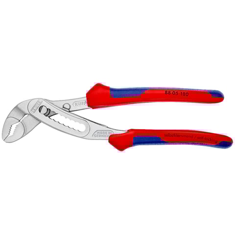 [NS-KN8805180] KNIPEX 88 05 180 ALLIGATOR® TENAZA DE AGARRE CON MANGOS MULTICOMPONENTES CROMADO 180 MM