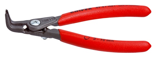 [NS-KN4941A01] KNIPEX 49 41 A01 ALICATE DE PRECISIÓN PARA ARANDELAS PARA ARANDELAS EXTERIORES DE EJES MANGOS PLASTICOS POR INMERSIÓN ANTIDESLIZANTES GRIS ATRAMENTADO 130 MM