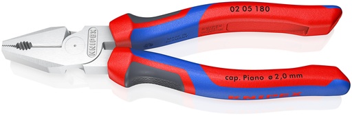[NS-KN0205180] KNIPEX 02 05 180 ALICATE UNIVERSAL DE FUERZA CON MANGOS CONFORT CROMADO 184 MM