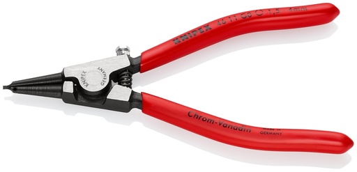 [NS-KN4611G0] KNIPEX 46 11 G0 ALICATE PARA ARANDELAS PARA ARANDELAS DE SUJECIÓN EN EJES RECUBIERTOS DE PLÁSTICO NEGRO ATRAMENTADO 140 MM