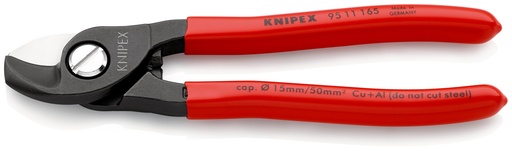 [NS-KN9511165] KNIPEX 95 11 165 TIJERAS CORTACABLES RECUBIERTOS DE PLÁSTICO BARNIZADOS 165 MM