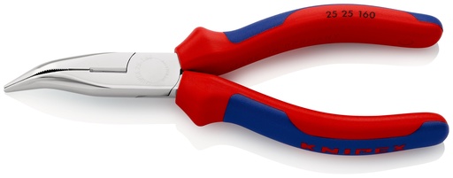 [NS-KN2525160] KNIPEX 25 25 160 ALICATE DE MONTAJE (ALICATE DE RADIO) CON MANGOS MULTICOMPONENTES CROMADO 165 MM