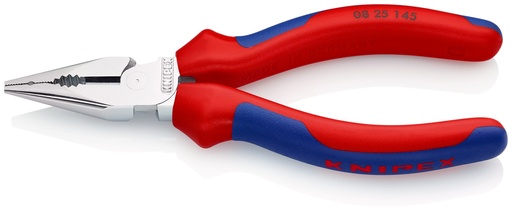[NS-KN0825145] KNIPEX 08 25 145 ALICATE UNIVERSAL EN PUNTA CON MANGOS MULTICOMPONENTES CROMADO 145 MM